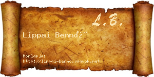 Lippai Bennó névjegykártya